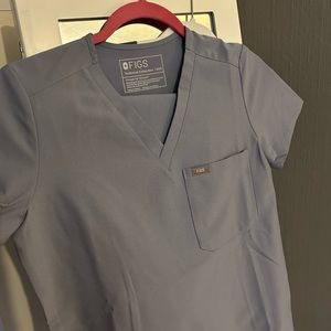 Figs Vapor Blue Catarina Scrub Top